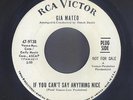 Northern Soul 45  Gia Mateo  If You Can't Say Anything Nice  RCA Victor
