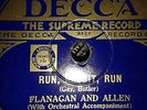 Flanagan and Allen :  Run, Rabbit, Run.   Vintage 78rpm
