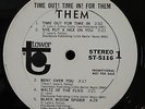 G/G Them -Time Out Time In For Them USA wlp Promo Tower Records ST-5116 Psych