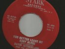 ROCKABILLY--DAVID SUTHERLAND  & the SOUTHERNS ---HEAR BOTH- NORTH CAROLINA STARK