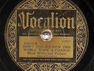 Blind Willie (McTell) and Partner, Vocalion 02623, G+