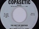 Funk Jazz 45 MILT LARKIN & HIS ALL STARS You Ain't My Brother COPASETIC HEAR