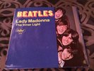 Beatles Lady Madonna PICTURE SLEEVE and 45 w rare FAN CLUB INSERT