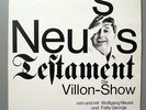 Wolfgang Neuss & Fatty George - Neuss Testament   Die Villon-Show   Lp Philips