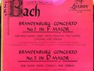 BARCHET MUNCHINGER bach brandenburg concerto no 1/5 LP VG+ LLP 222 FFrr UK 1950