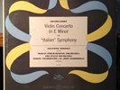 SIEGFRIED BORRIES mendelssohn violin concerto LP VG+ LBC-1049 Mono RCA 1950s USA