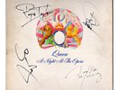 QUEEN A NIGHT AT THE OPERA SIGNED BY GROUP VINYL LP (SLEEVE ONLY) 100% ORIGINAL