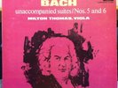 MILTON THOMAS bach solo unaccompanied viola suites no 5 & 6 LP Mint- CS-248