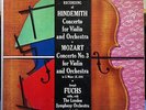 JOSEPH FUCHS hindemith & mozart violin LP VG+ SDBR 3040 Belock Stereo ED1