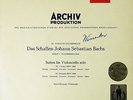 PIERRE FOURNIER / Bach Cello Suites No.1 & 2 / German Archiv Red Stereo 198 186