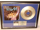 Boney M., Rivers Of Babylon, mit Cover, Platin Record, Schallplatte goldene