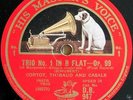 Cortot+Thibaud+Casals. Schubert (Trio op. 99). HMV DB 947-50 (4), orig album.
