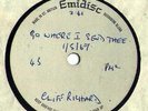 cliff richard-go where i send thee-7 inch single sided emi* acetate*-