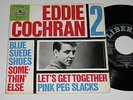 Ultra rare Eddie Cochran EP No2 Germany only EP black liberty in nice condition