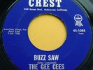 GEE CEES Buzz Saw 45 Rare Surf/Rockabilly Orig Crest GLEN CAMPBELL NM Beauty