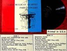 LP Gerry Mulligan Quartet: Paris Concert (Pacific 1955)
