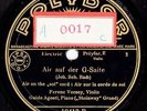 VECSEY, Franz von., violin. Bach. Air/ Reger. Maria Wiegenlied. Polydor 10413