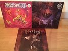 3 x LP, Death Metal, Massacra/From Beyond,Morgoth/Cursed, Entombed/Clandestine