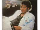 MICHAEL JACKSON THRILLER - SIGNED BY ARTIST VINYL LP (SLEEVE ONLY) 100% ORIGINAL