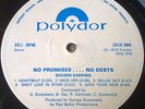 GOLDEN EARRING,  RHODESIA / ZIMBABWE  PRESSING , NO PROMISES NO DEBTS