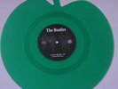 THE BEATLES LOVE ME DO & P.S. I LOVE YOU APPLE GREEN SHAPED VINYL RECORD MINT