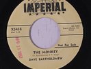 DAVE BARTHOLOMEW: The Monkey / The Shufflin' Fox 45 (dj, tag stain/rubber stamp