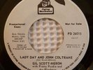 GIL SCOTT-HERON Lady Day And John Coltrane Rare Funk Promo 45 Pretty Purdie VG++
