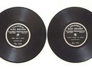 Two Clean Early 7-Inch Columbia Disc Records by Baritone J. W. Myers