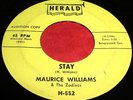 MAURICE WILLIAMS & THE  ZODIACS Stay 45 Doo Wop Rare Herald PROMO Nice One