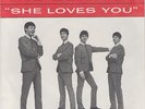 Beatles SHE LOVES YOU Picture Sleeve & 45 RPM Swan S-4152 VG++ Condition Clean