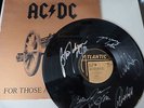 ACDC FOR THOSE ABOUT TO ROCK SIGNED  ALBUM