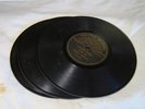 4 Victor 78 rpm Records, Single Sided,  Titles in photos   7 inches