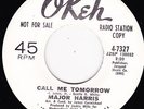 NORTHERN SOUL 45 RPM - MAJOR HARRIS on OKEH RECORDS (PROMO)