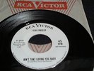 ELVIS PRESLEY WHITE LABEL PROMO 47-8440 ASK ME/AIN'T THAT LOVING YOU   (45)