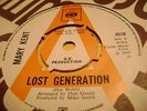 1969 RECORD,  BY.. MARY KENT...LOST GENERATION / GENTLE MOMENTS