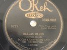 Louis Armstrong OKeh 8774 Dallas Blues 78rpm