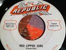 Red Kirk 45 REd Lipped Girl Republic Records Rare Rockabilly