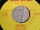 Allen Page 45 Oh Baby Moon Records Rare Rockabilly
