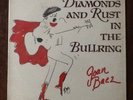 Joan Baez Diamonds And Rust In The Bullring LP 1989 gold castle records