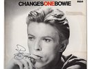 DAVID BOWIE - CHANGES ONE - SIGNED BY ARTIST - VINYL LP SLEEVE ONLY - ORIGINAL