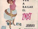 JOHNNY HALLYDAY -VEN A BAILAR EL TWIST EP 1961 -RARE SPANISH UNIQUE SLEEVE