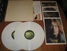 THE BEATLES   WHITE ALBUM  FRENCH IMPORT EX WHITE VINYL w REVERSE PICS &  POSTER