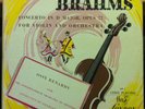 OSSY RENARDY brahms violin concerto in d LP VG+ LLP 1 London FFrr UK 1949 Mono