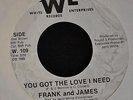 HEAR IT MODERN SOUL Frank and James White Records 109 How Long is Forever