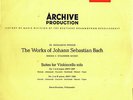 Bach Cello Suites - Pierre Fournier, 3 Archiv LP's red stereo