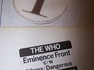 THE WHO EMINENCE FRONT UK PROMO RARE WHITE LABEL UK 12