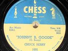 Rock 78rpm CHUCK BERRY Johnny B Goode CHESS 1691 RARE NICE CONDITION VG