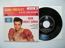 EP 7' ELVIS PRESLEY-  IN KID GALAHAD, IN MINT (-)