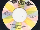 Nancy Lee Local NS Funk 45 No Words For Love In My Dreams MO DO 127 Autographed