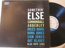 Cannonball Adderley Miles Davis Somethin Else Blue Note 1595 lp DG NY MONO RVG